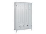 C+P Z-Spind, Classic PLUS, Füße, 8 Fächer, 1950x1200x500mm, 7035/7035 Verschluss Sicherheits-Drehriegel ; C + P Möbelsysteme (080013-408|S10009)