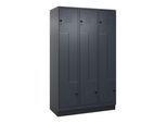 C+P Z-Spind, Classic PLUS, Sockel, 6 Fächer, 1950x1200x500mm, 7016/7016 Verschluss Sicherheits-Drehriegel ; C + P Möbelsysteme (080023-326|S10012)