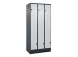 C+P Z-Spind, Classic PLUS, Sockel, 6 Fächer, 1950x900x500mm, 7016/7035 Verschluss Sicherheits-Drehriegel ; C + P Möbelsysteme (080023-306|S10013)