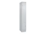 C+P Z-Spind, Classic PLUS, Sockel, 2 Fächer, 1950x300x500mm, 7035/7035 Verschluss Zylinderschloss ; C + P Möbelsysteme (080023-102|S10024)