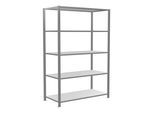 Schulte Grundregal "Steckregal MULTIplus150", 2000 x 1300 x 600 mm Abmessung, 5 Fachböden, Kreuzstrebe verzinkt ; Schulte Lagertechnik (12760-130)