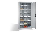C+P Aktenschrank Acurado mit Drehtüren, innen 21 Gefache, H1950xB930xT400mm Front Lichtgrau Korpus Lichtgrau ; C + P Möbelsysteme (9260-410|S10170)
