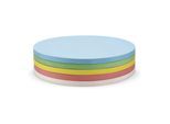 Magnetoplan Kommunikationskarten selbstklebend, 250 Stück, 5-farbig sotiert, Kreise 190 mm (111151890)