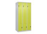 C+P Z-Spind Classic PLUS, 6 Fächer, 1850x900x500mm, 7035/0024 Verschluss Sicherheits-Drehriegel ; C + P Möbelsysteme (080003-306|S10015)