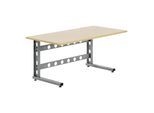 Bito Schreibtische B 1306 mm x H 692 mm x T 620 mm, graualuminium (19295)