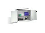 C+P Schwerlast-Beistellschrank mit Drehtüren, innen 1 Boden, H1000xB1200xT500mm Front Lichtgrau Korpus Lichtgrau ; C + P Möbelsysteme (8831-052|S10260)