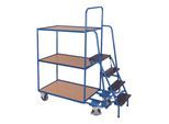 VARIOfit Kommissionierwagen mit 3 Ladeflächen hoch ; Cordes (sw-600.616)