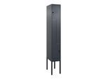 C+P Z-Spind Classic PLUS, Gestell, 2 Fächer, 2120x300x500mm, 7016/7016 Verschluss Sicherheits-Drehriegel ; C + P Möbelsysteme (0800337-102|S10012)