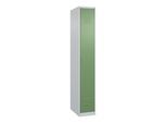 C+P Spind Classic PLUS, 1 Abteil, 1850x300x500mm, 7035/6011 Verschluss ZylinderschlossTrennwand mittig ; C + P Möbelsysteme (080000-10F|S10026)