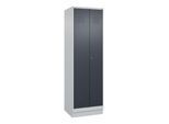 C+P Wäsche-/Kombispind Classic PLUS, Sockel, 2 Abteile, 1950x600x500mm, 7035/701 Verschluss Zylinderschloss Front RAL 7016 Anthrazitgrau ; C + P Möbel (080620-20|S10023)