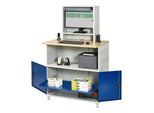 Rau Computer-Tisch 1022 mit Monitorgehäuse T300mm, B1100xT790xH1840mm (07-1022M3S.11)