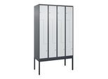 C+P Z-Spind Classic PLUS, Gestell, 8 Fächer, 2120x1200x500mm, 7016/7035 Verschluss Zylinderschloss ; C + P Möbelsysteme (0800337-408|S10028)