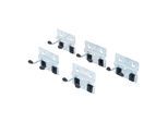 BGS Doppelhaken-Satz, 40 mm, für Schrankwand-System, 5-tlg. ; BGS technic (80197)