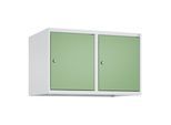 C+P Aufsatzschrank, 7035/6011 500x800x500mm Verschluss Zylinderschloss 2 Abteile ; C + P Möbelsysteme (080090-22|S10021)