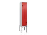 C+P Z-Spind Classic PLUS, Gestell, 2 Fächer, 2120x400x500mm, 7035/3020 Verschluss Sicherheits-Drehriegel ; C + P Möbelsysteme (0800337-122|S10002)