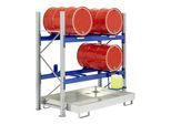 Bito Fasslagerregale mit Auffangwanne B 1960 mm x H 2000 mm x T 800 mm (33111)