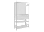 Regalwerk BERT-Regalmodul 3 Grundfeld HxBxT 2000x1005x500 mm Stecksystem Rahmen RAL 7035 (B3-80305-50)