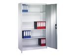 C+P Aktenschrank Acurado mit Drehtüren, 5 Ordnerhöhen, H1950xB1200xT600mm Front Lichtgrau Korpus Lichtgrau ; C + P Möbelsysteme (9490-000|S10436)