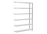 Schulte Anbauregal Büro-Steckregal MULTIplus85 2000 x 1300 x 300 mm 6 Fachböden Kreuzstrebe RAL 7035 lichtgrau mit Anschlagleiste ; Schulte Lagertechn (36011)