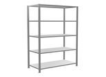 Schulte Grundregal Büro-Steckregal MULTplus150 1800 x 1300 x 600 mm 5 Fachböden Längenriegel verzinkt ohne Mittelanschlag ; Schulte Lagertechnik (17756)