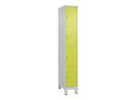 C+P Schließfachschrank Classic PLUS, Füße, 1 Abteil, 1950x300x500mm, 7035/0024 Innenhöhe Gefach oben (oberes 453 mm Front 1108060 RDS Viridingrün ; C (080010-104|S10010)