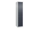 C+P Schließfachschrank Classic PLUS, 1 Abteil, 1850x400x500mm, 7035/7016 Innenhöhe Gefach oben (oberes 365 mm Front RAL 7016 Anthrazitgrau ; C + P Möb (080000-125|S10007)