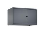 C+P Aufsatzschrank Classic PLUS, 2 Abteile, 500x800x500mm, 7016/7016 Verschluss Sicherheits-Drehriegel ; C + P Möbelsysteme (080092-22|S10012)