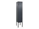 C+P Z-Spind Classic PLUS, Gestell, 2 Fächer, 2120x400x500mm, 7016/7016 Verschluss Sicherheits-Drehriegel ; C + P Möbelsysteme (0800337-122|S10012)