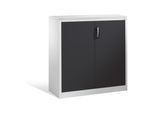 C+P Akten-Sideboard Acurado mit Drehtüren, 3 Ordnerhöhen, H1200xB1200xT400mm Front Schwarzgrau Korpus Lichtgrau ; C + P Möbelsysteme (9467-1200|S10236)