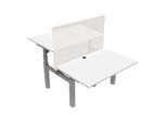 STIER Elektrisch höhenverstellbarer Team-Schreibtisch 501-88 120x80cm Weiß mel. 65-125cm (906378)