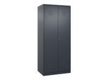 C+P Wäsche-Spind Classic PLUS, 2 Abteile, 1850x800x500mm, 7016/7016 Verschluss Zylinderschloss Trennwand mittig ; C + P Möbelsysteme (080002-22B|S10023)