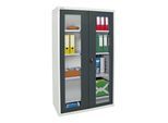 Stumpf Sichtfensterschrank MV4, RAL 7035/7016, 4 Fachböden ; Stumpf Metall (7933071)