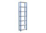Schulte Grundregal Steckregal MULTIplus250 3000 x 750 x 300 mm 7 Fachböden Kreuzstrebe RAL 5010 enzianblau/verzinkt/verzinkt ; Schulte Lagertechnik (12932-75-B)