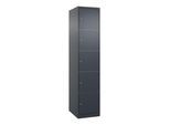 C+P Schließfachschrank Classic PLUS, 1 Abteil, 1850x400x500mm, 7016/7016 Innenhöhe Gefach oben (oberes 365 mm Front RAL 7016 Anthrazitgrau ; C + P Möb (080000-125|S10010)