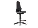 bimos Neon Hochstuhl Stoffpolster Flexband grau Sitz 590-870 mm Permanentkontakt (9561-6801-3278)