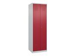 C+P Putzmittel-Spind Classic PLUS, 2 Abteile, 1850x600x500mm, 7035/3003 Verschluss Zylinderschloss ; C + P Möbelsysteme (080100-00|S10014)