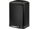 Kela Kosmetikeimer , Schwarz , Metall , 6 l , 22.5x20.5x32.5 cm , Badaccessoires, Abfalleimer