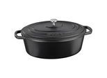 Kela Bräter , Schwarz , Metall , 6 l , 26x12x33 cm , Kochgeschirr, Töpfe, Bräter