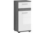 welltime Unterschrank »LUCCA, TOPSELLER!, Breite 35cm, 1 Tür (TA wechselbar), 1 Schubkasten«, MDF Front, Badmöbel, Badschrank, Schrank, Bad, Badezimmer