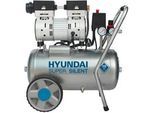 Hyundai Druckluftkompressor , Silberfarben , Metall , 59x55x36 cm , ölfrei, Druckminderer, Rückschlagventil, Manometer Kesseldruck, Manometer Ausgabedruck, einfach zu transportieren , Freizeit & Co, Heimwerken, Werkzeug