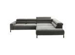Pure Home Lifestyle Ecksofa inkl. Funktion , Dunkelgrau , Textil , L-Form , 309x219 cm , Blauer Engel, Goldenes M, Dgm, Oeko-Tex® Standard 100, DGM-Klimapakt, DGM-Emissionslabel , Typenauswahl, Fußauswahl, Lederauswahl, Stoffauswahl, Hocker erhältlich, Rücken echt, individuell planbar, elektrischer Sitzvorzug , Wohnzimmer, Sofas & Couches, Wohnlandschaften, Ecksofas