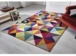 Teppich FLAIR RUGS "SAMBA", bunt, B:80cm H:10mm L:150cm, Kunstfaser, Teppiche, Teppich, Handgeschnitzt