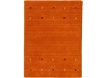carpetfine Wollteppich »Gabbeh Uni, auch als Läufer erhältlich«, rechteckig, 15 mm Höhe, reine Wolle, handgewebt, Gabbeh Loom Tiermotiv, grosse Farbauswahl