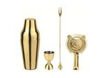 Cocktail Shaker »Paderno Parisian 4tlg. goldfarben«