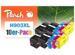 Tintenpatrone »Peach HP No 903XL 4x BK, 2x C, M, Y«, (10 St.)