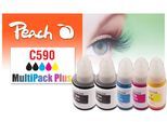 Peach Tintenpatrone »Canon CISS GI-590 Multi-Pack+ C/M/Y/2x BK«, (5 St.)