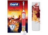 Oral-B Elektrische Kinderzahnbürste »Pro Kids König der Löwen«, 1 St. Aufsteckbürsten, inklusive Sensitiv+ Modus für...