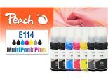 Tintenpatrone »Peach Epson CISS 114 MultiPack+ C/M/Y/G/FBK/2x BK«, (7 St.)