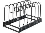 WENKO Geschirrständer »Deckel- und Pfannenhalter«, (kein Set), zur Aufbewahrung von Pfannen, Backformen & Topfdeckeln,...