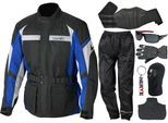NERVE Motorradkombi, (Set, 8 tlg.)